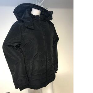 Le Chateau Men's Long Black Puffer Coat Jacket Hooded Fall Winter Man NWT